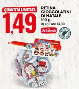 Eurospin Retina cioccolatini di natale Dolciando offerta