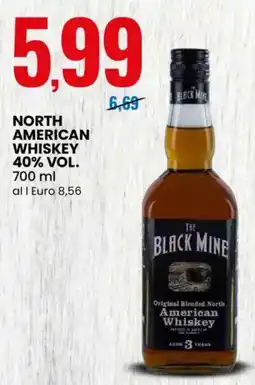 Eurospin North american whiskey 40% vol. THE BLACK MINE offerta