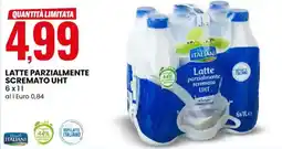 Eurospin Latte parzialmente scremato UHT offerta