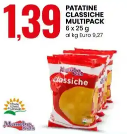 Eurospin Patatine classiche multipack Mambo Kids offerta