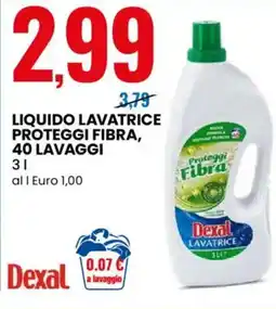 Eurospin Liquido lavatrice proteggi fibra Dexal offerta