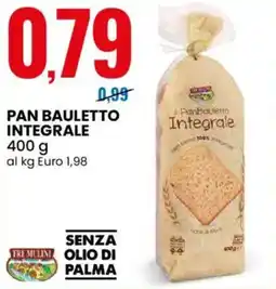 Eurospin Pan bauletto integrale TRE MULINI offerta