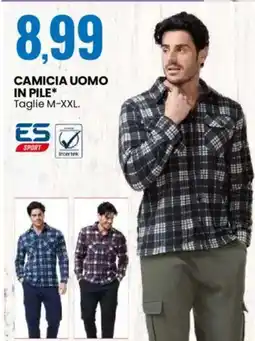 Eurospin Camicia uomo in pile offerta