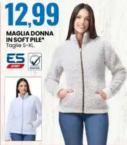 Eurospin Maglia donna in soft pile offerta