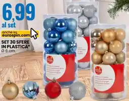 Eurospin Set 30 sfere in plastica offerta