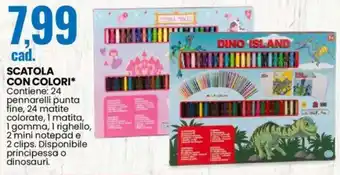 Eurospin Scatola con colori offerta