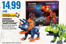 Eurospin Dinobot defenders 'MARS STEAM' offerta