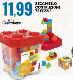 Eurospin Secchiello costruzioni 72 pezzi Giocoliere offerta