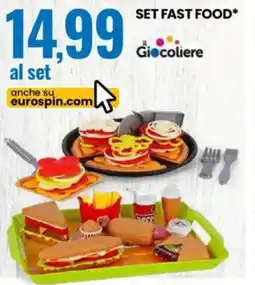 Eurospin Giocoliere set fast food offerta