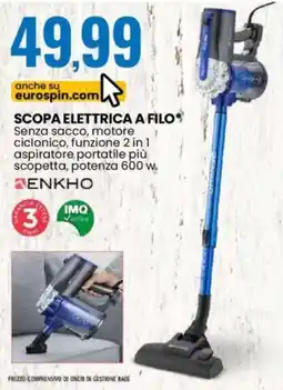Eurospin Scopa elettrica a filo ENKHO offerta