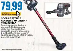 Eurospin Scopa elettrica cordless 'mylibera - TERMOZETA offerta