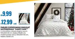 Eurospin Parure copripiumino singolo/ matrimoniale "candy cane'' offerta