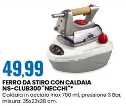 Eurospin Ferro da stiro con caldaia ns-club300 "NECCHI" offerta