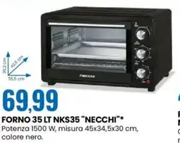 Eurospin Forno 35 lt NKS35 "NECCHI" offerta