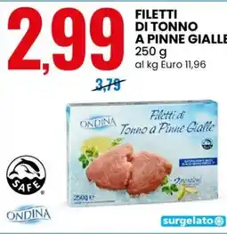 Eurospin Filetti di tonno a pinne gialle ONDINA offerta