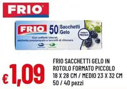 A&O FRIO sacchetti gelo in rotolo formato piccolo medio offerta