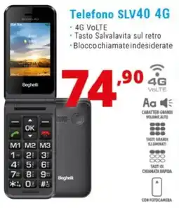 Comet Telefono SLV40 4G BEGHELLI offerta