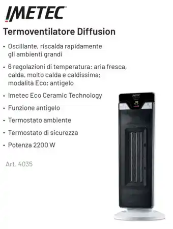 IMETEC Termoventilatore Diffusion
