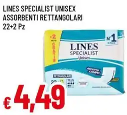 A&O LINES SPECIALIST unisex assorbenti rettangolari offerta
