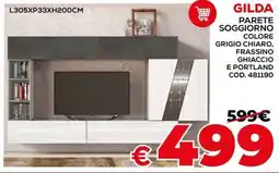 Conforama Gilda parete soggiorno offerta