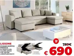 Conforama Lissone divano doppio angolo offerta
