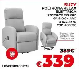 Conforama Suzy poltrona relax elettrica offerta