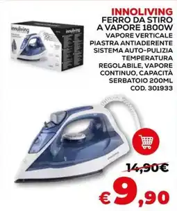Conforama Innoliving ferro da stiro a vapore 1800W offerta