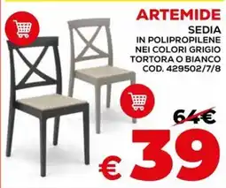 Conforama Artemide sedia in polipropilene offerta