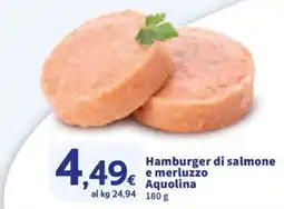 Sigma Hamburger di salmone e merluzzo Aquolina offerta