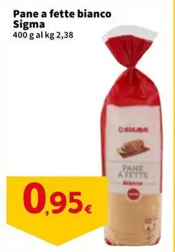 Sigma Pane a fette bianco Sigma offerta