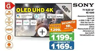 Expert Tv oled 48 ke-48a9 offerta