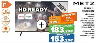 Metz tv led 32'' 32mtc6100z