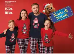 Ipercoop Pigiama famiglia offerta