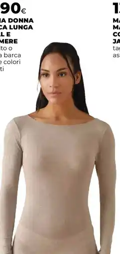 Ipercoop Maglia donna manica lunga modal e cashmere offerta