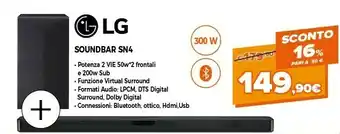 Expert Sn4 altoparlante soundbar nero 2.1 canali 300 w offerta
