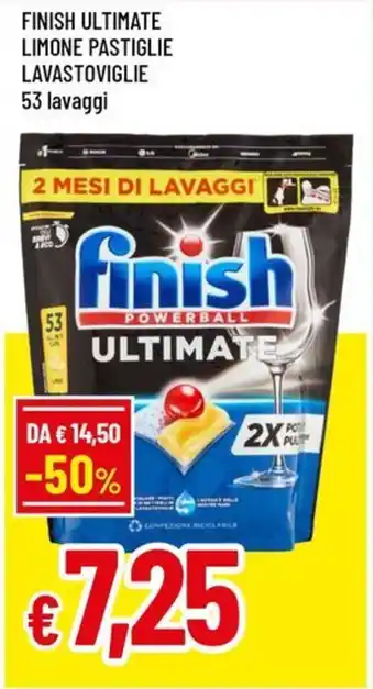 Finish ultimate limone pastiglie lavastoviglie