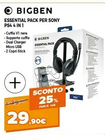 Expert Essential pack per sony ps4 4 in 1 offerta