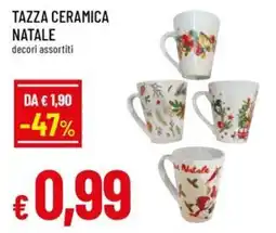 A&O Tazza ceramica natale offerta