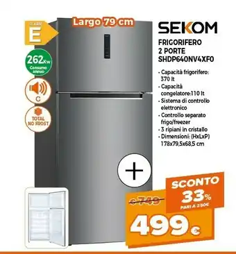 Expert Frigorifero 2 porte shdp640nv4xf0 offerta