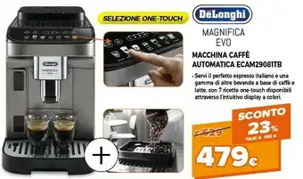 Expert Delonghi macchina caffe automatica ecam29081tb offerta