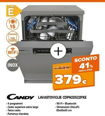 Expert Cdpn2d522px lavastoviglie libera installazione 15 coperti a++ offerta