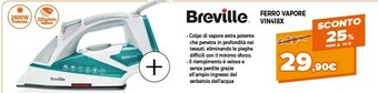 Expert Breville ferro vapore vin418x offerta