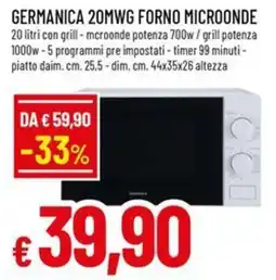 A&O GERMANICA 20MWG FORNO MICROONDE offerta