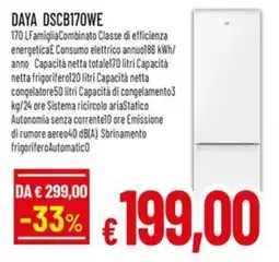 A&O DAYA DSCB170WE offerta