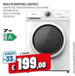 A&O MIDEA MF100W70BA LAVATRICE offerta