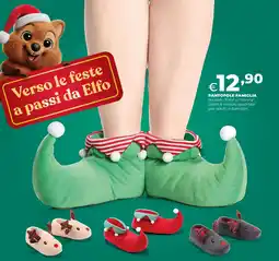 Ipercoop Pantofole famiglia modelli "elfo" o "renna" offerta