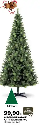 Extracoop Albero di natale artificiale in pvc offerta