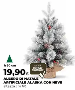 Extracoop Albero di natale artificiale alaska con neve offerta