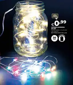 Extracoop Catena luminosa 20 led offerta