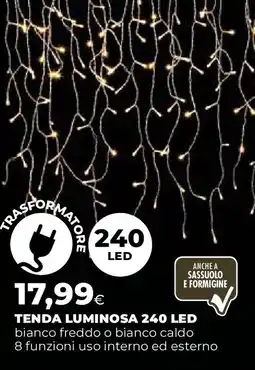 Extracoop Tenda luminosa 240 led offerta